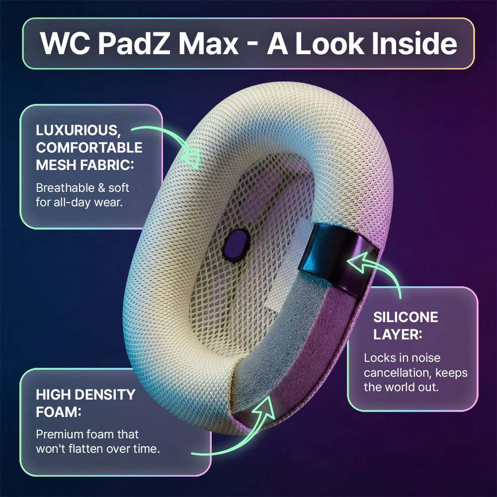 AirPods Max Ear Cushions – WC PadZ Max - Image 10