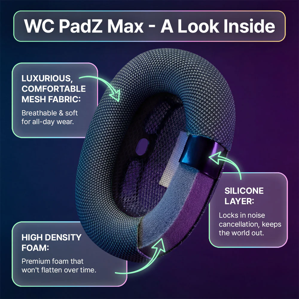 AirPods Max Ear Cushions – WC PadZ Max - Image 2