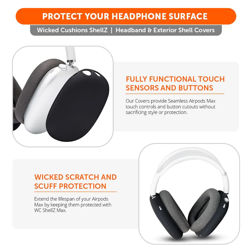 Airpods Max 1 & 2 Exterior Shell Covers - WC ShellZ Max - Image 9
