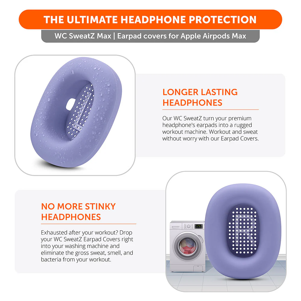 Apple Airpods Max 1 Earpad Sweat Covers - WC SweatZ Max - Image 171