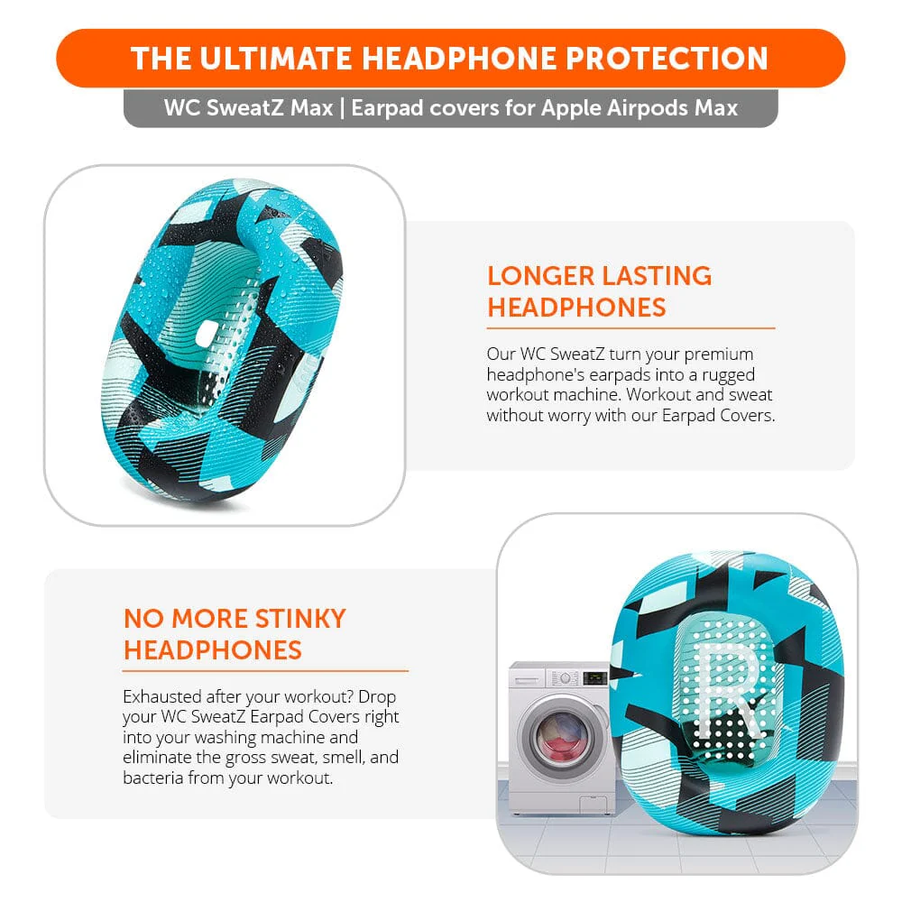 Apple Airpods Max 1 Earpad Sweat Covers - WC SweatZ Max - Image 91