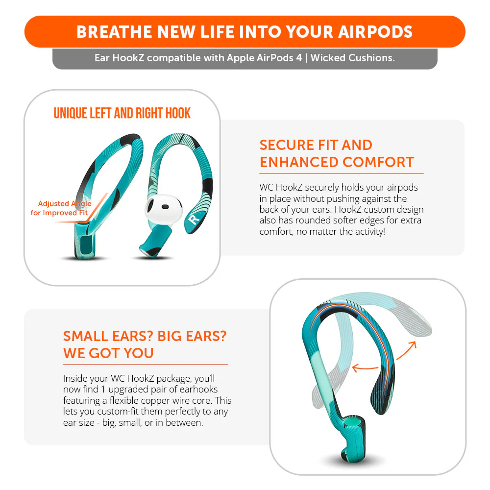 AirPods 4 Adjustable Ear Hooks – WC HookZ AirPods 4 - Image 25
