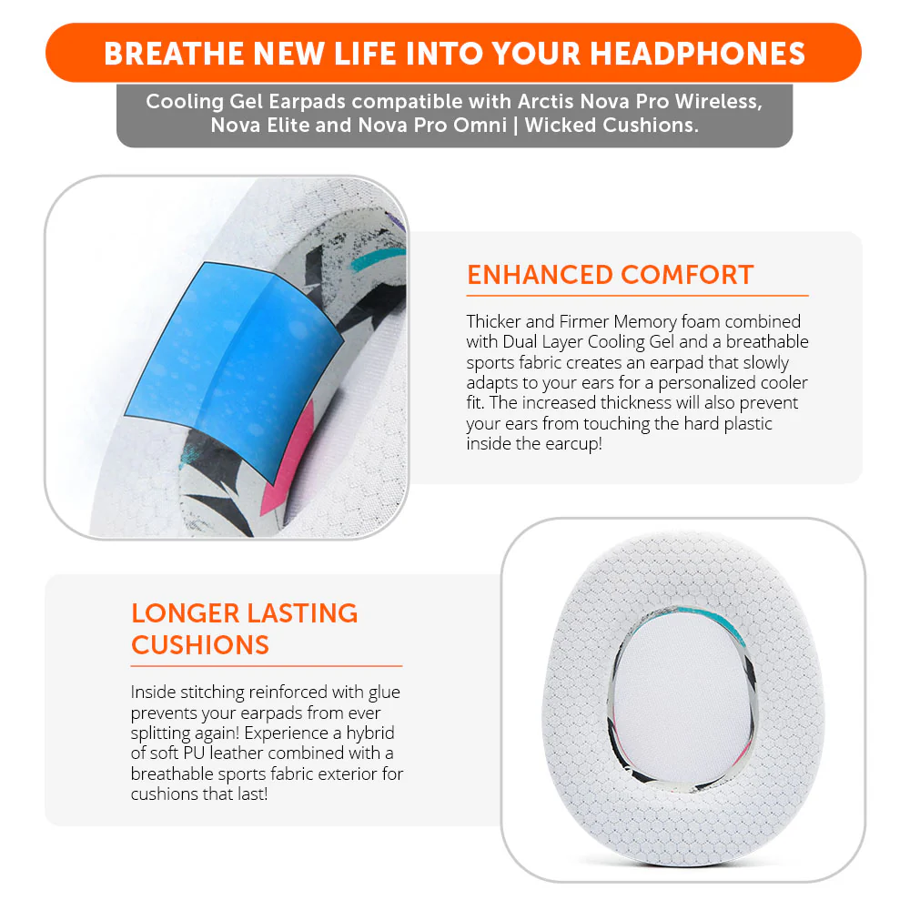 Arctis Nova Pro Wireless, Nova Elite & Nova Pro Omni Mod Kit V2 – Wicked Cushions - Image 10