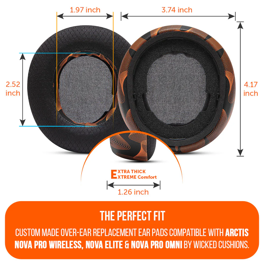 Arctis Nova Pro Wireless, Nova Elite & Nova Pro Omni Mod Kit V2 – Wicked Cushions - Image 25
