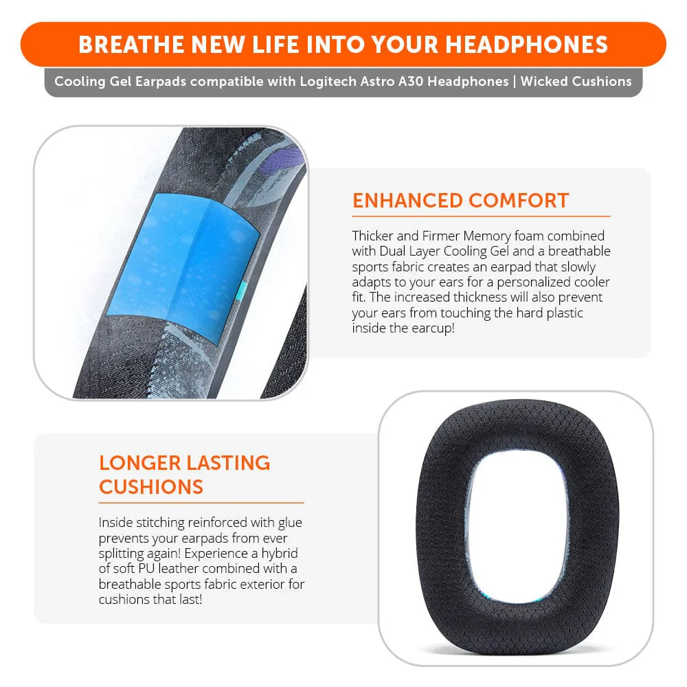 Astro A30 Earpads - WC FreeZe Cooling Gel - Image 21