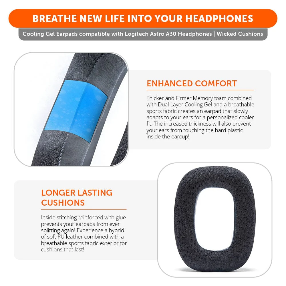 Astro A30 Earpads - WC FreeZe Cooling Gel - Image 3