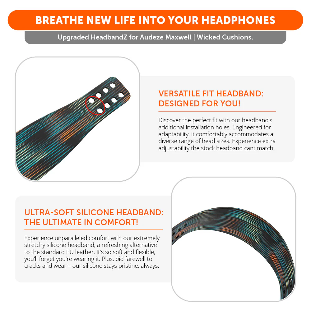 Upgraded Silicone Headband for Audeze Maxwell 1 and 2 - WC HeadbandZ - Image 59