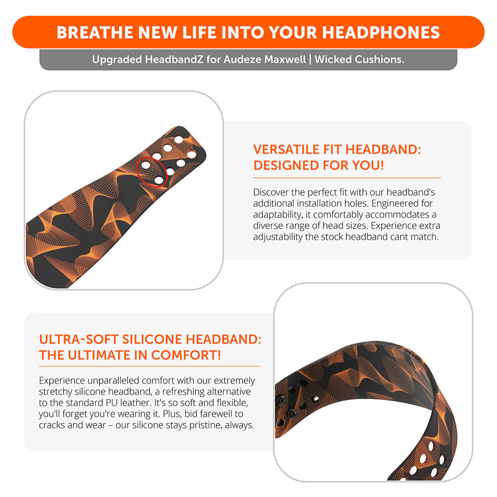Upgraded Silicone Headband for Audeze Maxwell 1 and 2 - WC HeadbandZ - Image 66
