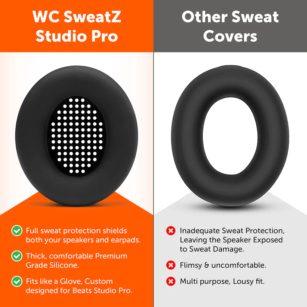 Beats Studio Pro Earpad Sweat Covers - WC SweatZ Studio Pro - Image 2
