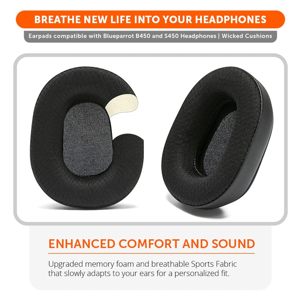 Upgraded BlueParrot B450 Earpads - WC PadZ B450 - Image 3