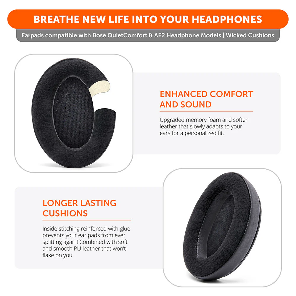 Replacement Earpads For Bose QC15 Headphones - Image 9