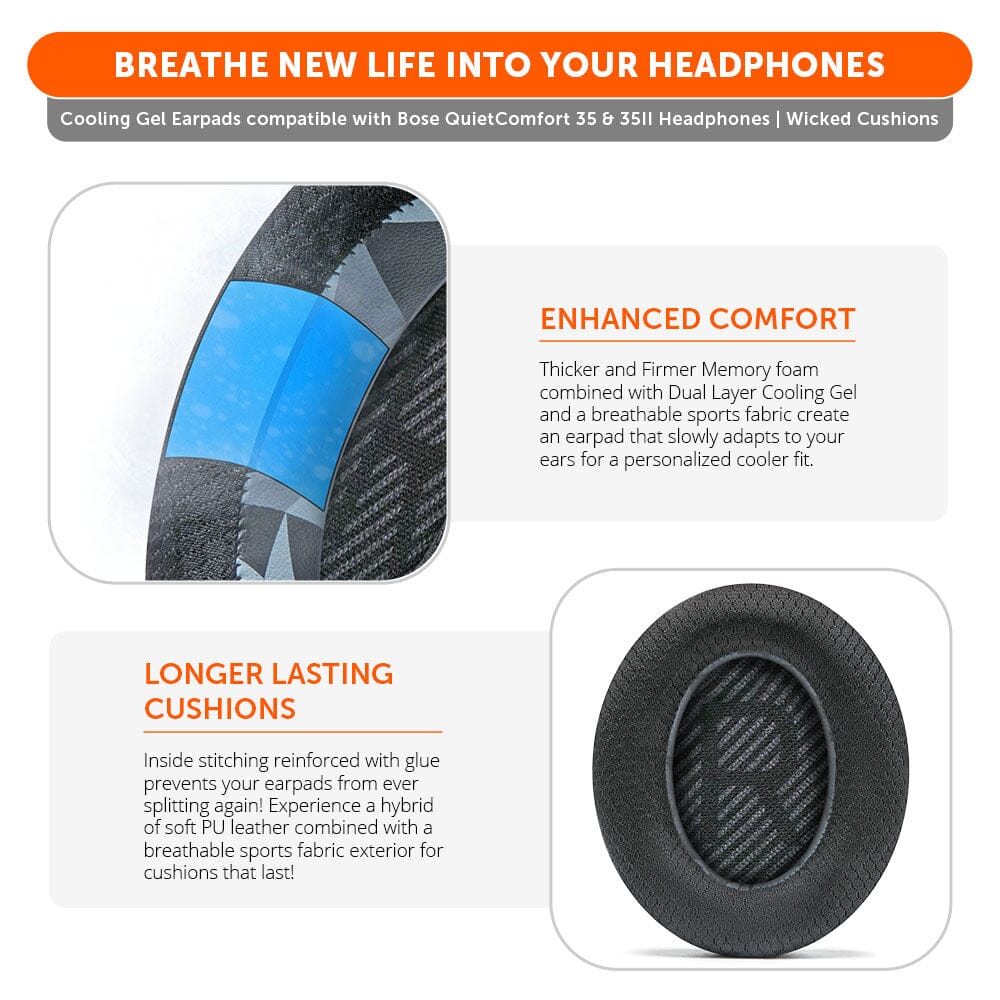 Bose QC35 Cooling Gel Earpads - WC FreeZe - Image 21