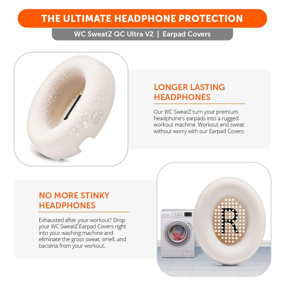 Bose QuietComfort Ultra Gen 1 & Gen 2 Earpad Sweat Covers - WC SweatZ QC Ultra - Image 9