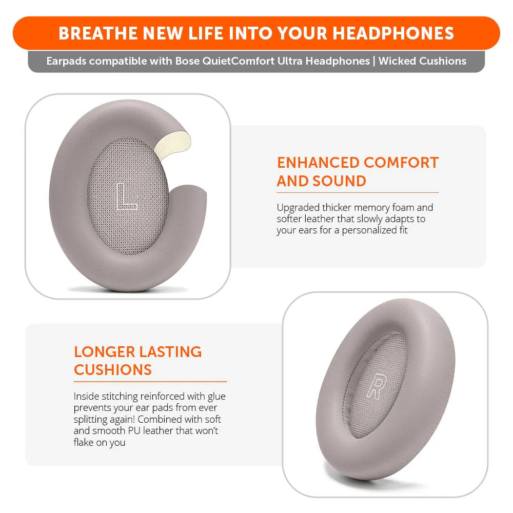 Bose QuietComfort Ultra Gen 1 & Gen 2 Earpads - WC PadZ QC Ultra - Image 31
