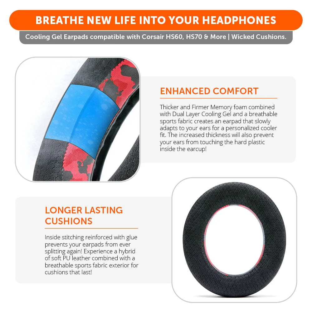 Corsair HS50, HS60, and HS70 Earpads - WC FreeZe Cooling Gel - Image 15