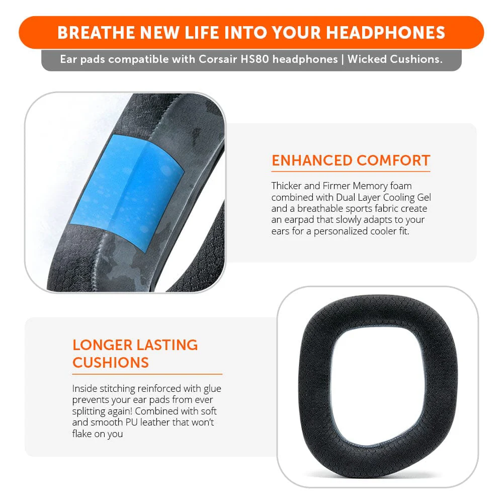 Corsair HS80 Earpads - WC FreeZe Cooling Gel - Image 9