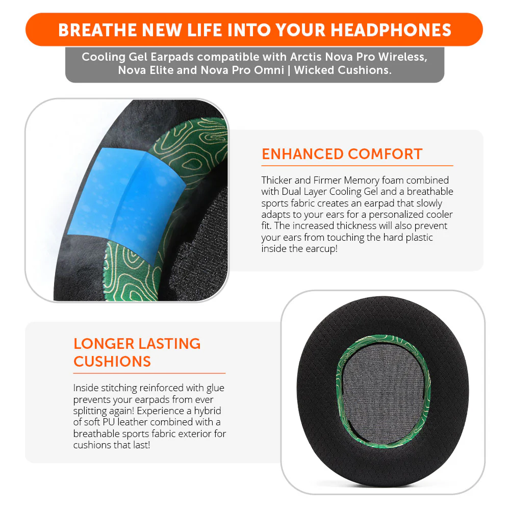 Arctis Nova Pro Wireless, Nova Elite & Nova Pro Omni Earpads - WC FreeZe Cooling Gel - Image 106