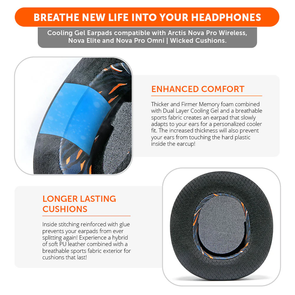 Arctis Nova Pro Wireless, Nova Elite & Nova Pro Omni Earpads - WC FreeZe Cooling Gel - Image 52