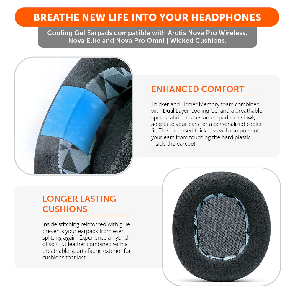 Arctis Nova Pro Wireless, Nova Elite & Nova Pro Omni Earpads - WC FreeZe Cooling Gel - Image 70