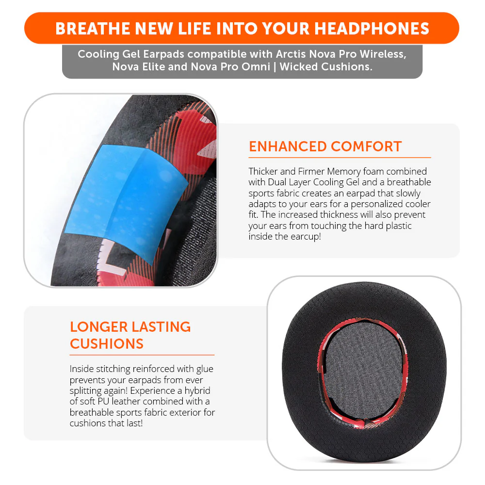 Arctis Nova Pro Wireless, Nova Elite & Nova Pro Omni Earpads - WC FreeZe Cooling Gel - Image 88