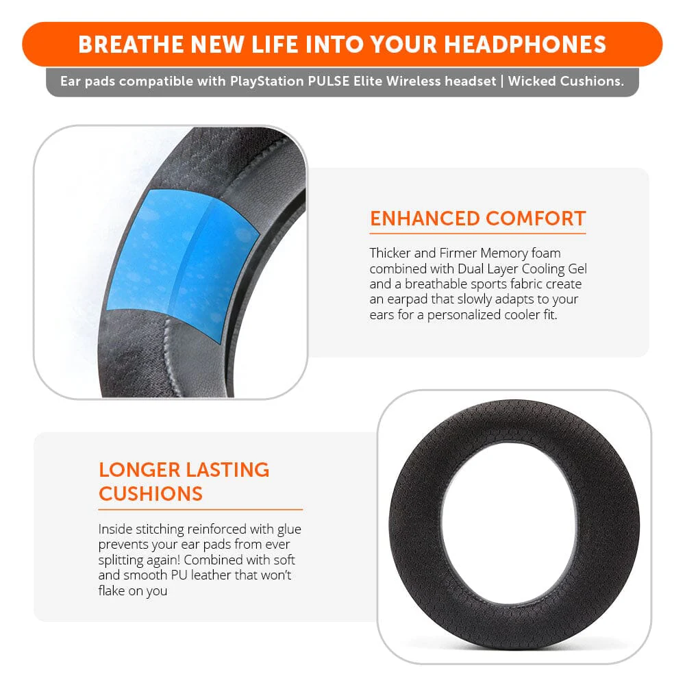 PlayStation Pulse Elite Cooling Gel Earpads - WC FreeZe Pulse Elite - Image 3