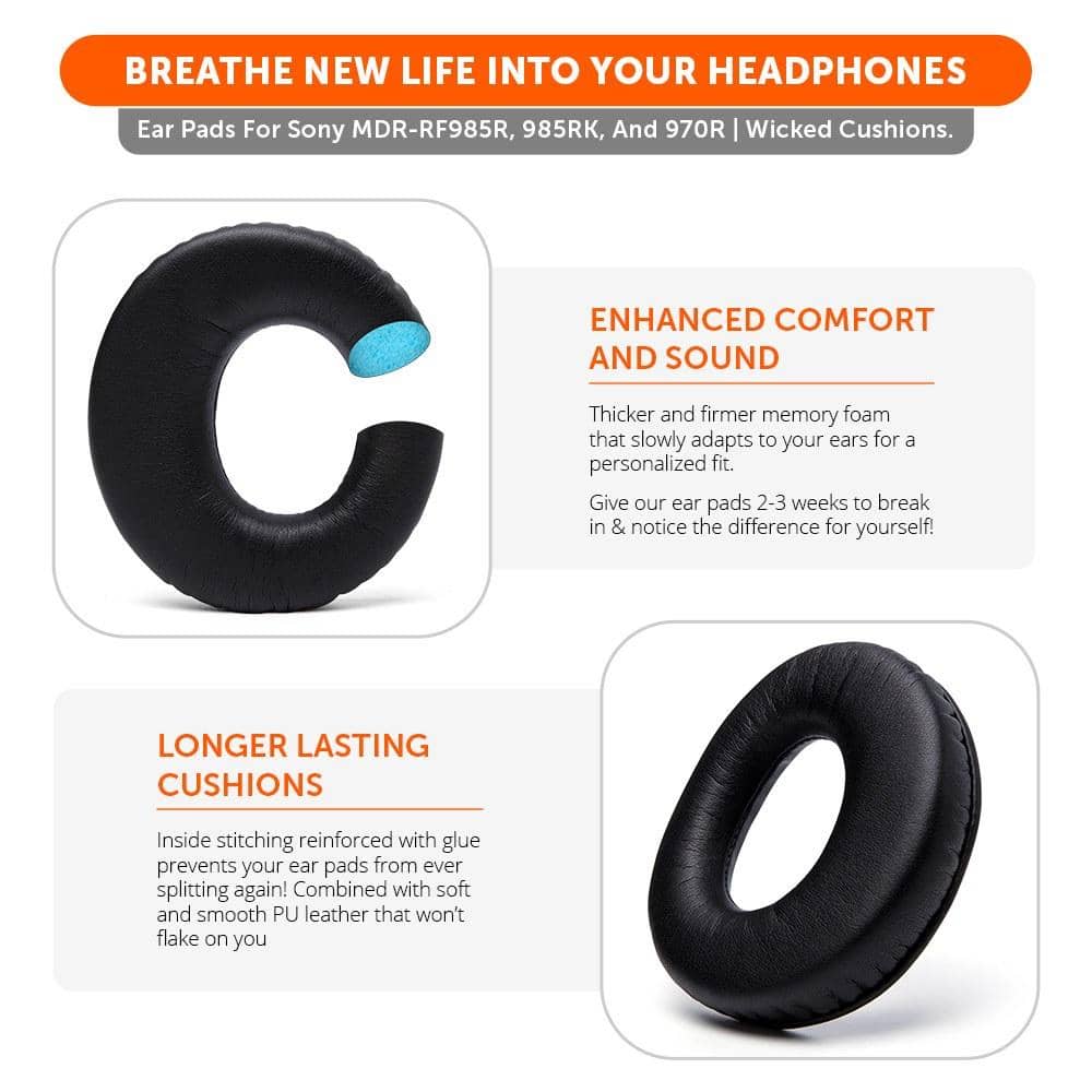 Replacement earpads for Sony MDR-RF985R & More - Image 4