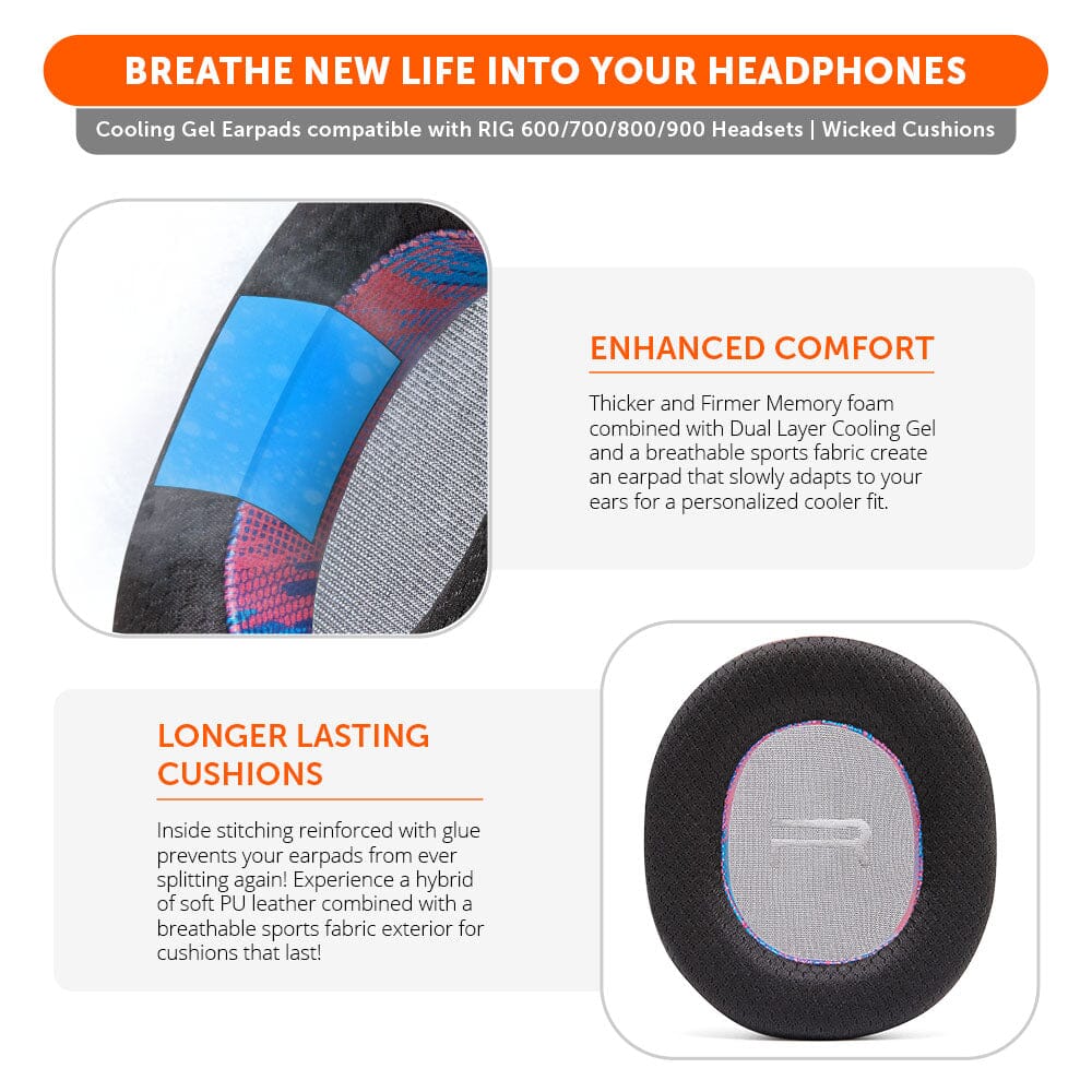 RIG 600, 700, 800 & 900 Series Earpads - WC FreeZe Cooling Gel - Image 27