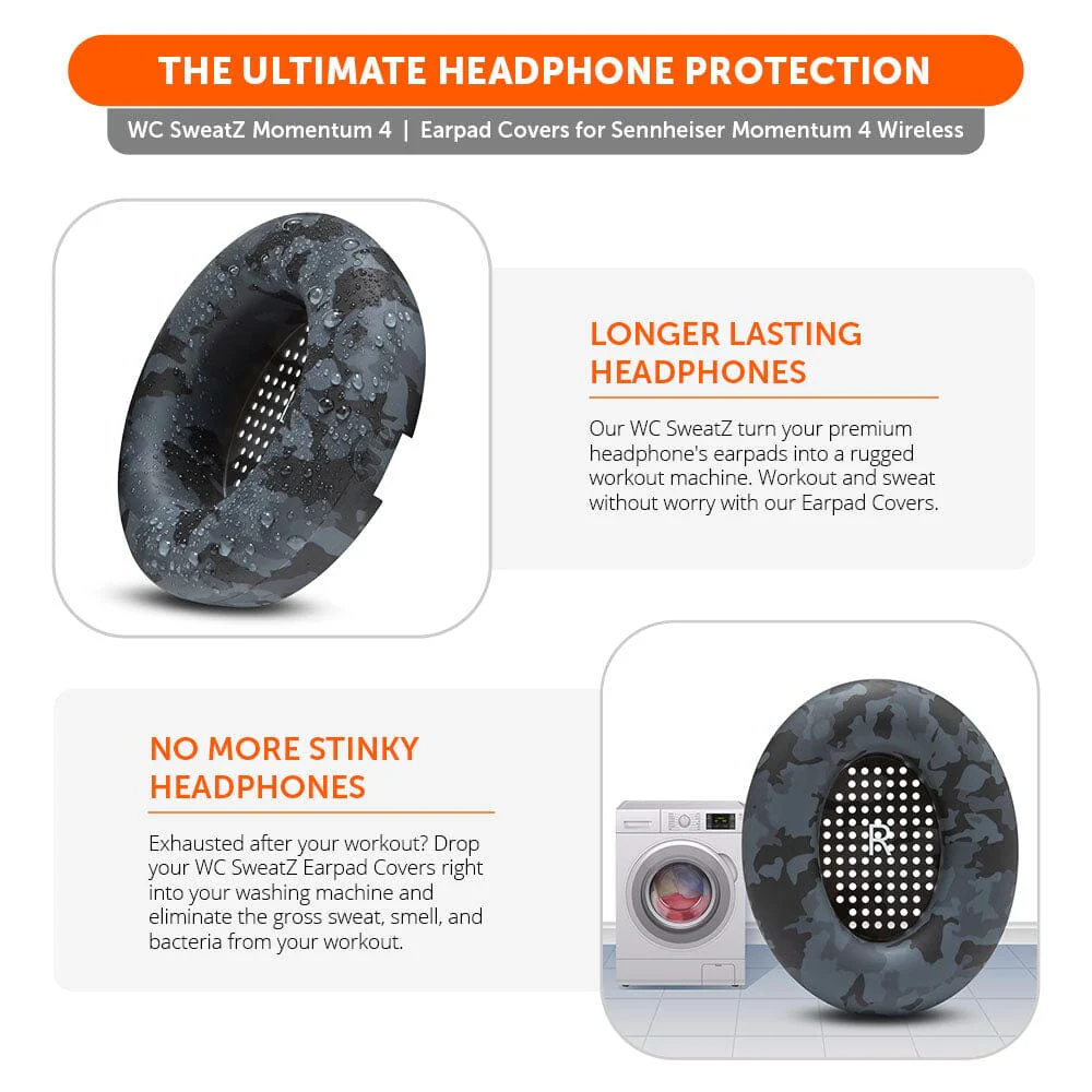 Sennheiser Momentum 4 Earpad Sweat Covers - WC SweatZ Momentum 4 - Image 15