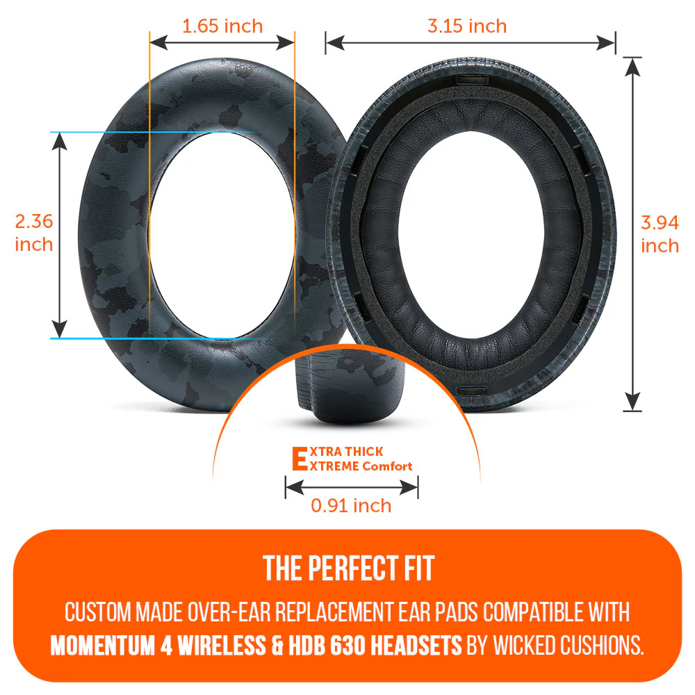 Sennheiser Momentum 4 & HDB 630 Earpads - WC PadZ Momentum 4 & HDB 630 - Image 22