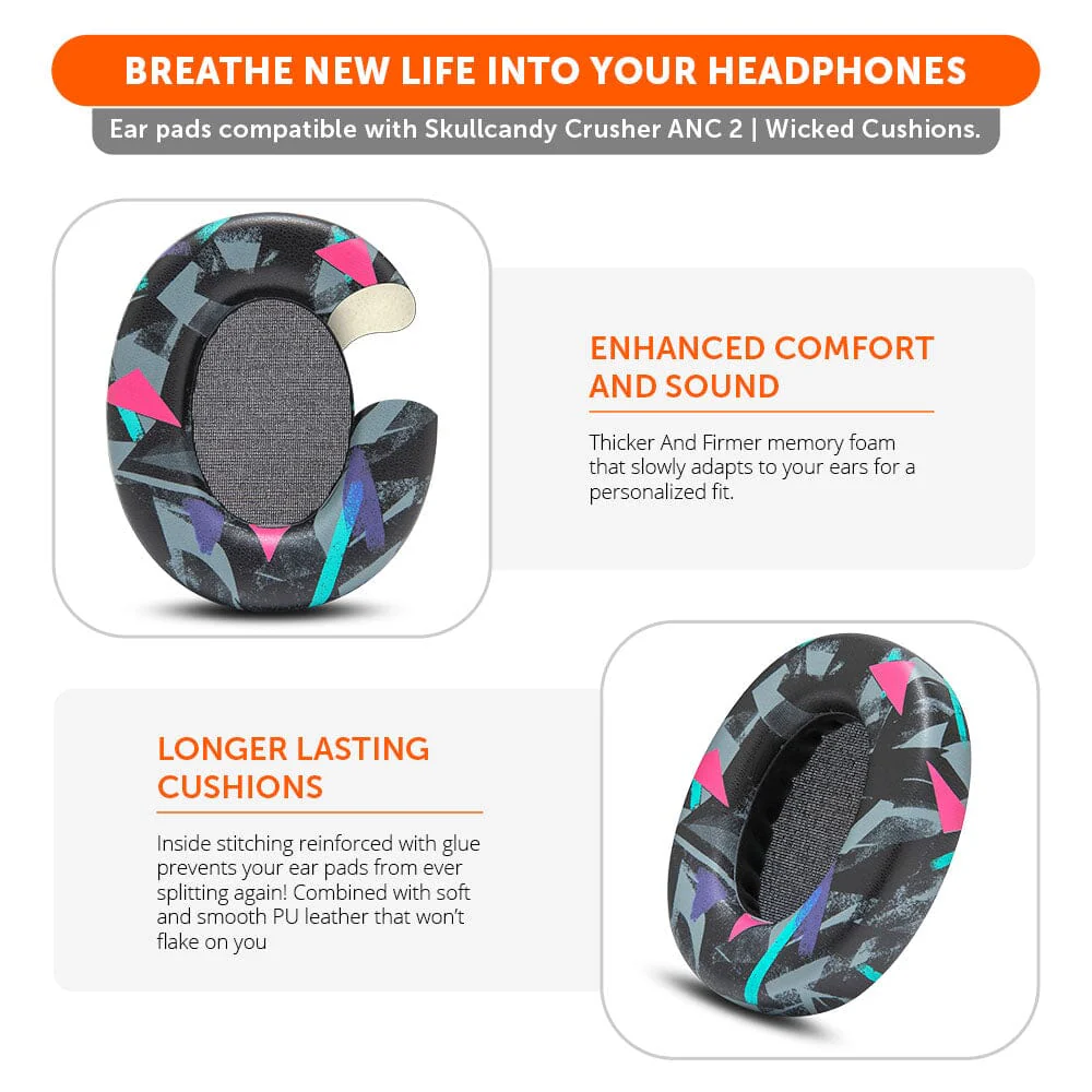Upgraded Skullcandy Crusher ANC 2 Earpads - WC PadZ Crusher ANC 2 - Image 9