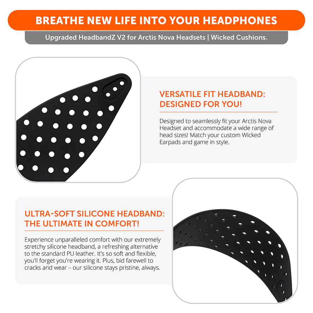 Extra Wide SteelSeries Arctis Nova Headband Replacement – WC HeadbandZ Arctis Nova V2 - Image 3