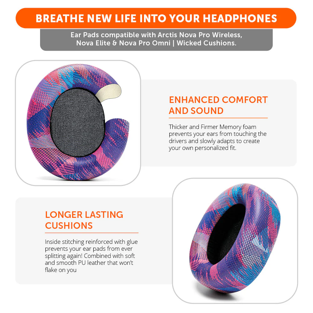 Arctis Nova Pro Wireless, Nova Elite & Nova Pro Omni Earpads - WC PadZ Nova Pro Wireless - Image 21