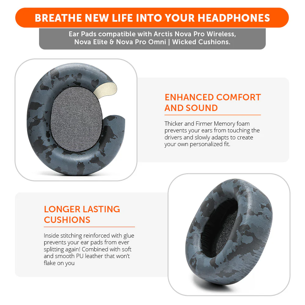 Arctis Nova Pro Wireless, Nova Elite & Nova Pro Omni Earpads - WC PadZ Nova Pro Wireless - Image 9