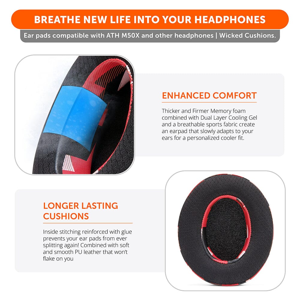 WC FreeZe - Hybrid Cooling Gel Infused Ear Pads for ATH M50X - Image 57