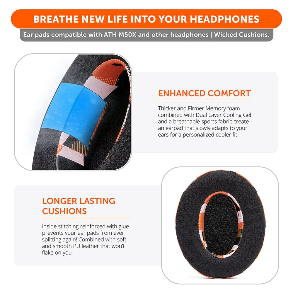 WC FreeZe - Hybrid Cooling Gel Infused Ear Pads for ATH M50X - Image 63