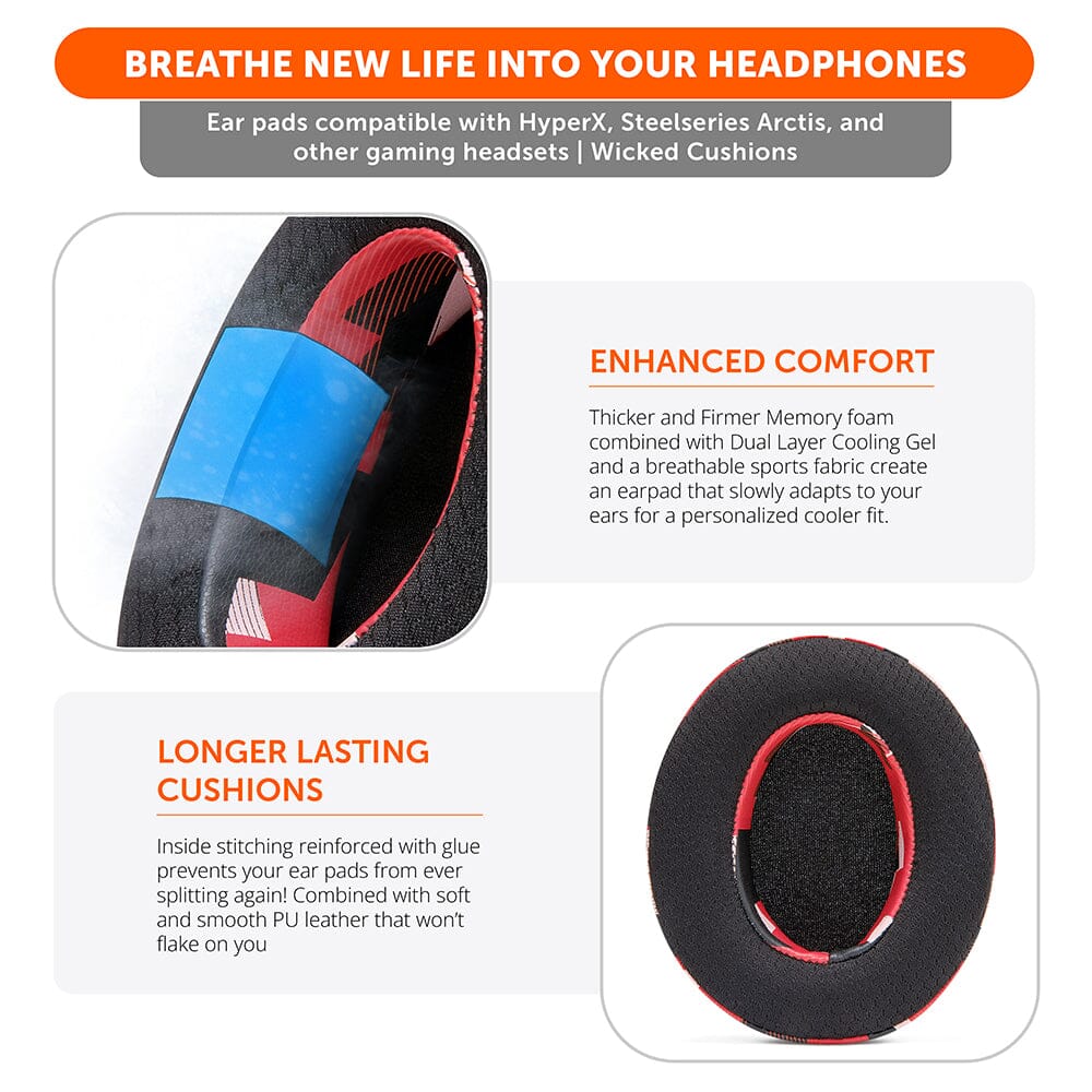 WC FreeZe - Hybrid Cooling Gel Infused Gaming Earpads - Image 67