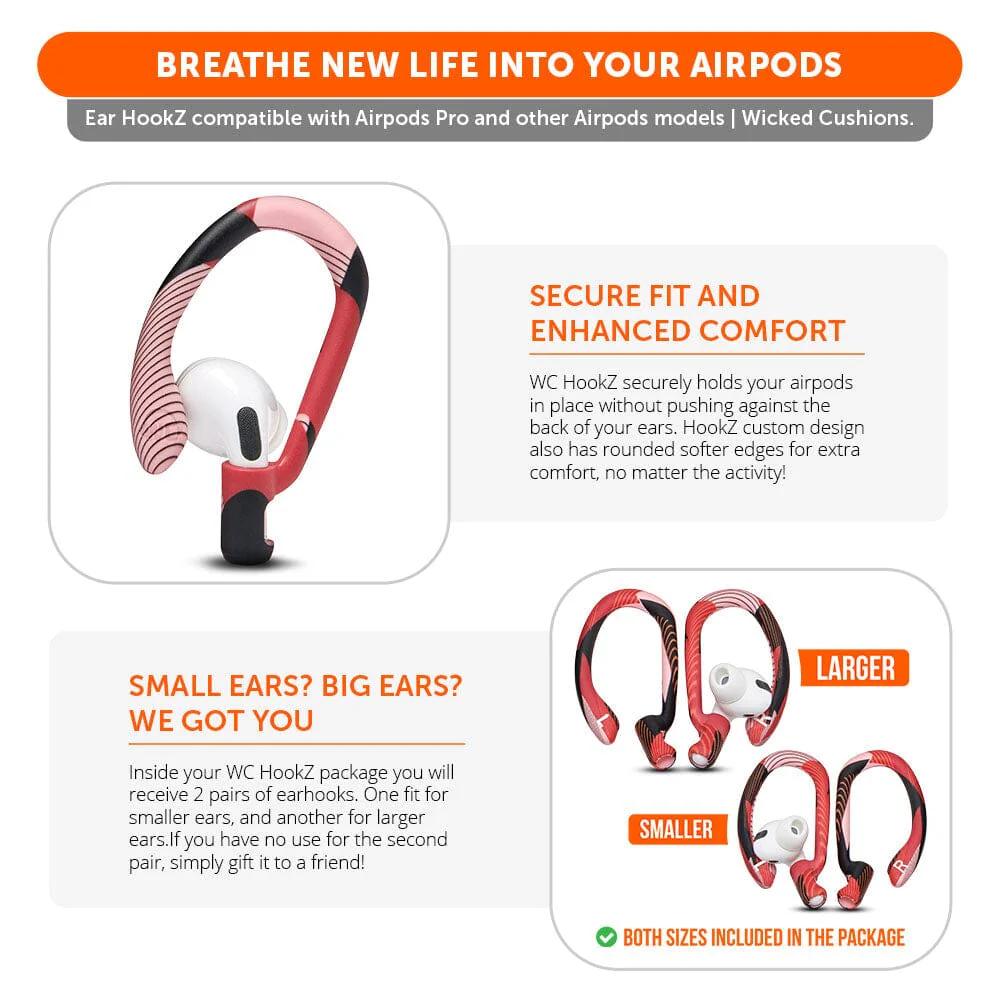 WC HookZ - Over Ear Hooks for Airpods Pro 1, 2 & Airpods 1, 2, 3 - Image 51