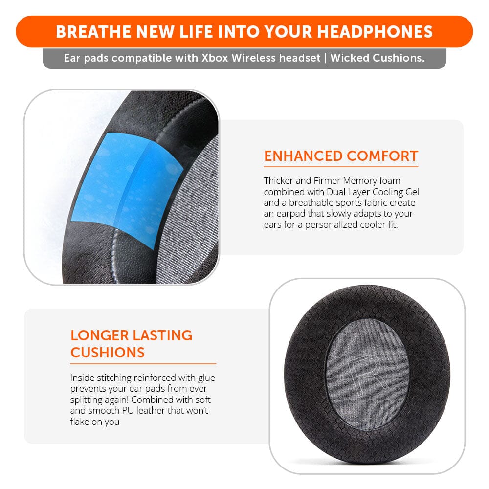 Xbox Wireless Gaming Headset Earpads - WC FreeZe Cooling Gel - Image 3